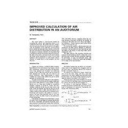 NO-94-16-5 -- Improved Calculation of Air Distribution in an Auditorium