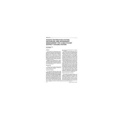 NO-94-15-4 -- Phased Distribution System Decoupling and Refrigerant Management for a Multi-Plant District Cooling System