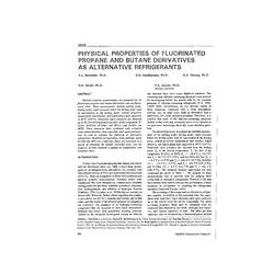 3658 -- Physical Properties of Fluorinated Propane and Butane Derivatives as Alternative Refrigerants