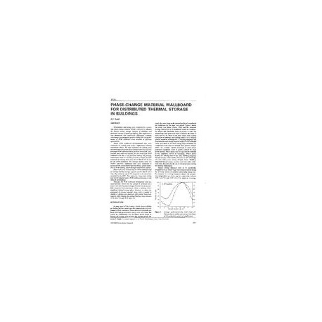 3724 -- Phase-Change Material Wallboard for Distributed Thermal Storage in Buildings