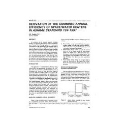 AN-92-02-2 -- Derivation of the Combined Annual Efficiency of Space-Water Heaters in ASHRAE Standard 124-1991