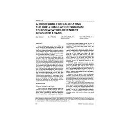 AN-92-01-5 -- A Procedure for Calibrating the DOE-2 Simulation Program to Non-Weather-Dependent Measured Loads