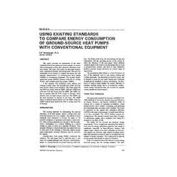 BA-92-09-3 -- Using Existing Standards to Compare Energy Consumption of Ground-Source Heat Pumps with Conventional Equipment