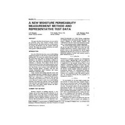 BA-92-07-1 -- A New Moisture Permeability Measurement Method and Representative Test Data