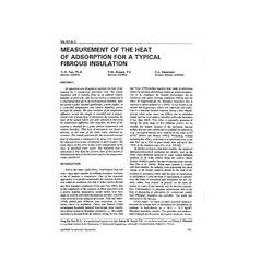 BA-92-06-3 -- Measurement of the Heat of Adsorption for a Typical Fibrous Insulation