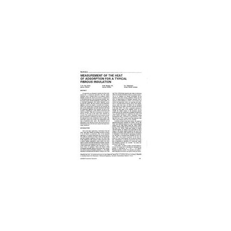 BA-92-06-3 -- Measurement of the Heat of Adsorption for a Typical Fibrous Insulation