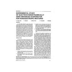 BA-92-05-4 -- Experimental Study of Electrohydrodynamically (EHD) Enhanced Evaporator for Nonazeotropic Mixtures