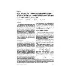 BA-92-05-2 -- Boiling Heat Transfer Enhancement in Tube-Bundle Evaporators Utilizing Electric Field Effects