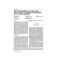 BA-92-05-1 -- EHD Enhancement of Shell-Side Boiling Heat Transfer Coefficients of R123/Oil Mixture