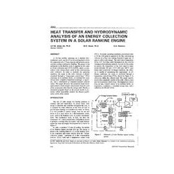 3593 -- Heat Transfer and Hydrodynamic Analysis of an Energy Collection System in a Solar Rankine Engine