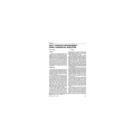 BA-92-04-1 -- Heat Transfer Enhancement Using Tangential Injection