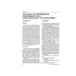 AN-92-03-2 -- The Effect of Regenerator Performance on a Liquid-Desiccant Air Conditioner