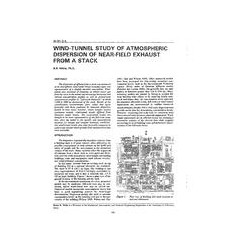 IN-91-03-5 -- Wind-Tunnel Study of Atmospheric Dispersion of Near-Field Exhaust from a Stack