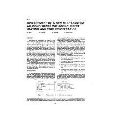 3523 -- Development of a New Multi-System Air Conditioner with Concurrent Heating and Cooling Operation