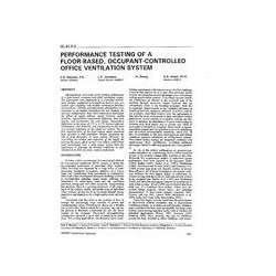 NY-91-05-6 -- Performance Testing of a Floor-Based, Occupant-Controlled Office Ventilation System