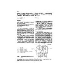 3491 -- Dynamic Performance of Heat Pumps Using Refrigerant R134a