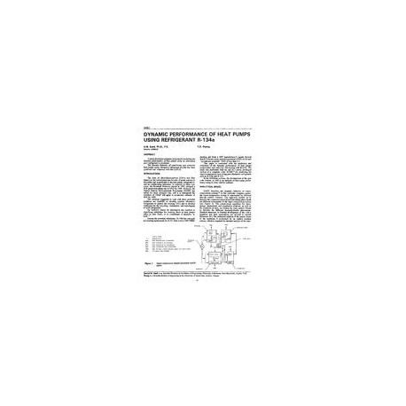 3491 -- Dynamic Performance of Heat Pumps Using Refrigerant R134a