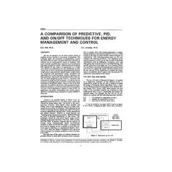 3485 -- A Comparison of Predictive, PID and On/Off Techniques for Energy Management and Control