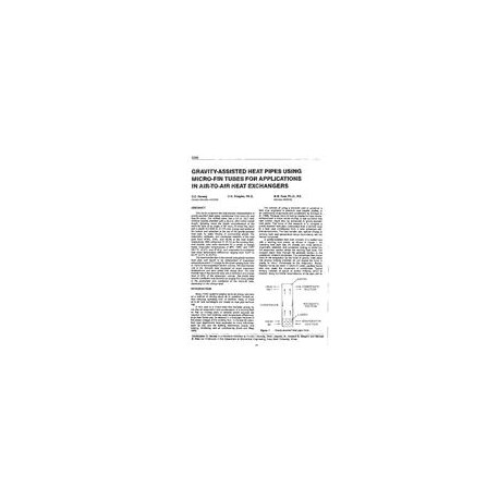 3396 -- Gravity-Assisted Heat Pipes Using Micro-Fin Tubes for Applications in Air-to-Air Heat Exchangers