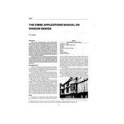 3299 -- The CIBSE Applications Manual on Window Design