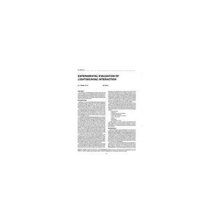 SL-90-12-1 -- Experimental Evaluation of Lighting/HVAC Interaction