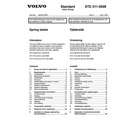 VOLVO STD 311-0008 0