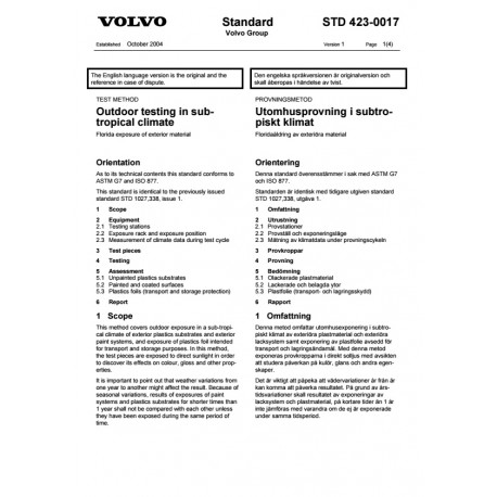 VOLVO STD 423-0017 0