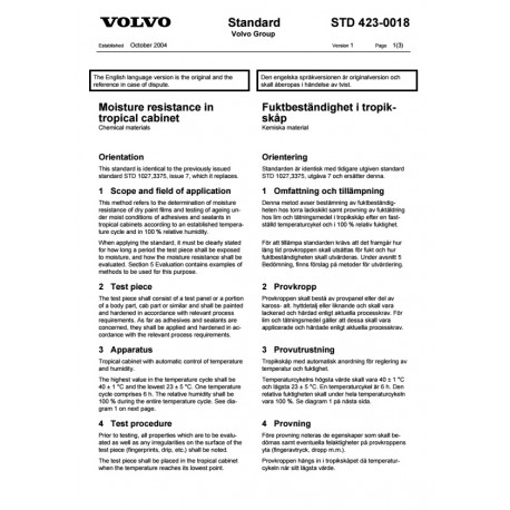 VOLVO STD 423-0018 0