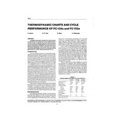 3318 -- Thermodynamic Charts and Cycle Performance of FC-134a and FC-152a