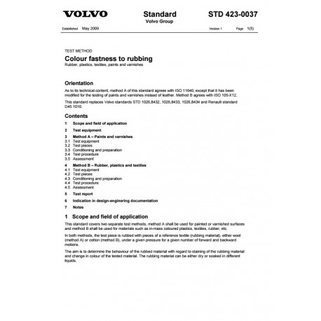 VOLVO STD 423-0037 0