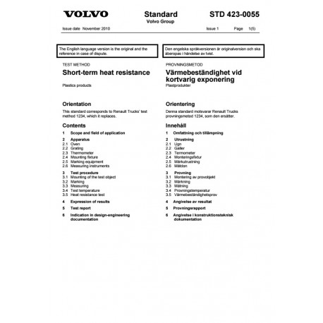 VOLVO STD 423-0055 0