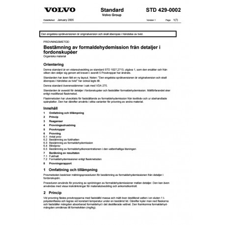 VOLVO STD 429-0002 0