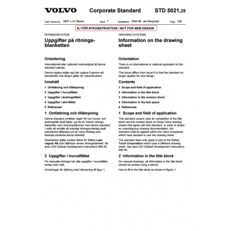 VOLVO STD 5021,25 0