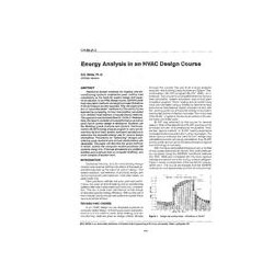 CH-89-21-3 -- Energy Analysis in an HVAC Design Course