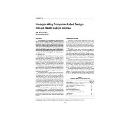 CH-89-21-4 -- Incorporating Computer-Aided Design into an HVAC Design Course