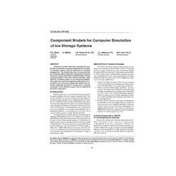 CH-89-22-4 -- Component Models for Computer Simulation of Ice Storage Systems