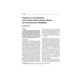 3203 -- Prediction of Condensation and Frosting Limits in Rotary Wheels for Heat Recovery in Buildings