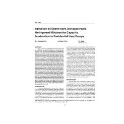 3199 -- Selection of Ozone-Safe, Nonazeotropic Refrigerant Mixtures for Capacity Modulation in Residential Heat Pumps