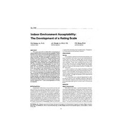 3197 -- Indoor Environment Acceptability: The Development of a Rating Scale