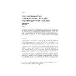 3161 -- Two-Phase Refrigerant Flow Measurement with Liquid and Vapor Separation Technique