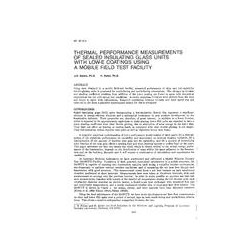 NY-87-15-3 -- Thermal Performance Measurements of Sealed Insulating Glass Units with Low-E Coating Using a Mobile Field Test Fac