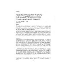 NY-87-15-1 -- Field Measurement of Thermal and Solar/Optical Properties of Insulating Glass Windows