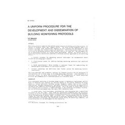 NY-87-18-5 -- A Uniform Procedure for the Development and Dissemination of Building Monitoring Protocols