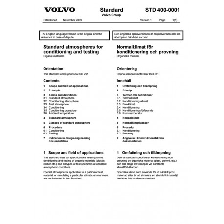 VOLVO STD 400-0001 0