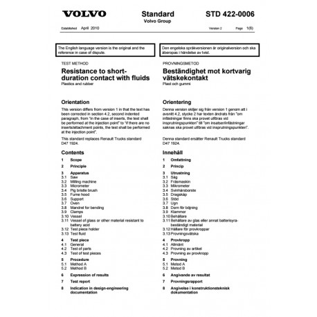 VOLVO STD 422-0006 0