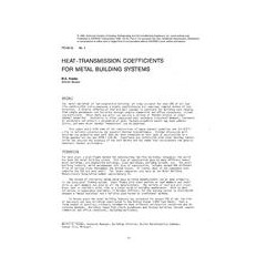 PO-86-12-4 -- Heat-Transmission Coefficients for Metal Building Systems