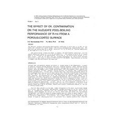 PO-86-11-4 -- The Effect of Oil Contamination on the Nucleate Pool-Boiling Performance of R-114 from a Porous-Coated Surface