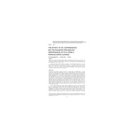 PO-86-11-4 -- The Effect of Oil Contamination on the Nucleate Pool-Boiling Performance of R-114 from a Porous-Coated Surface