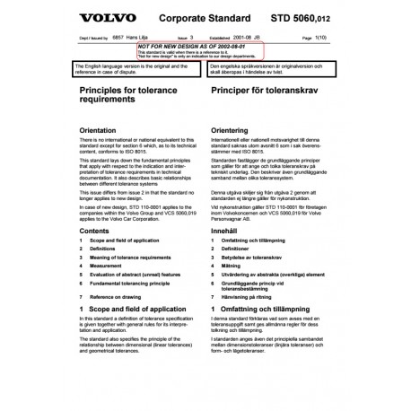 VOLVO STD 5060,012 0