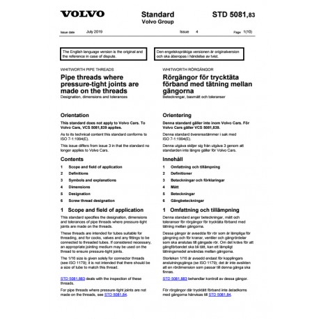 VOLVO STD 5081,83 0